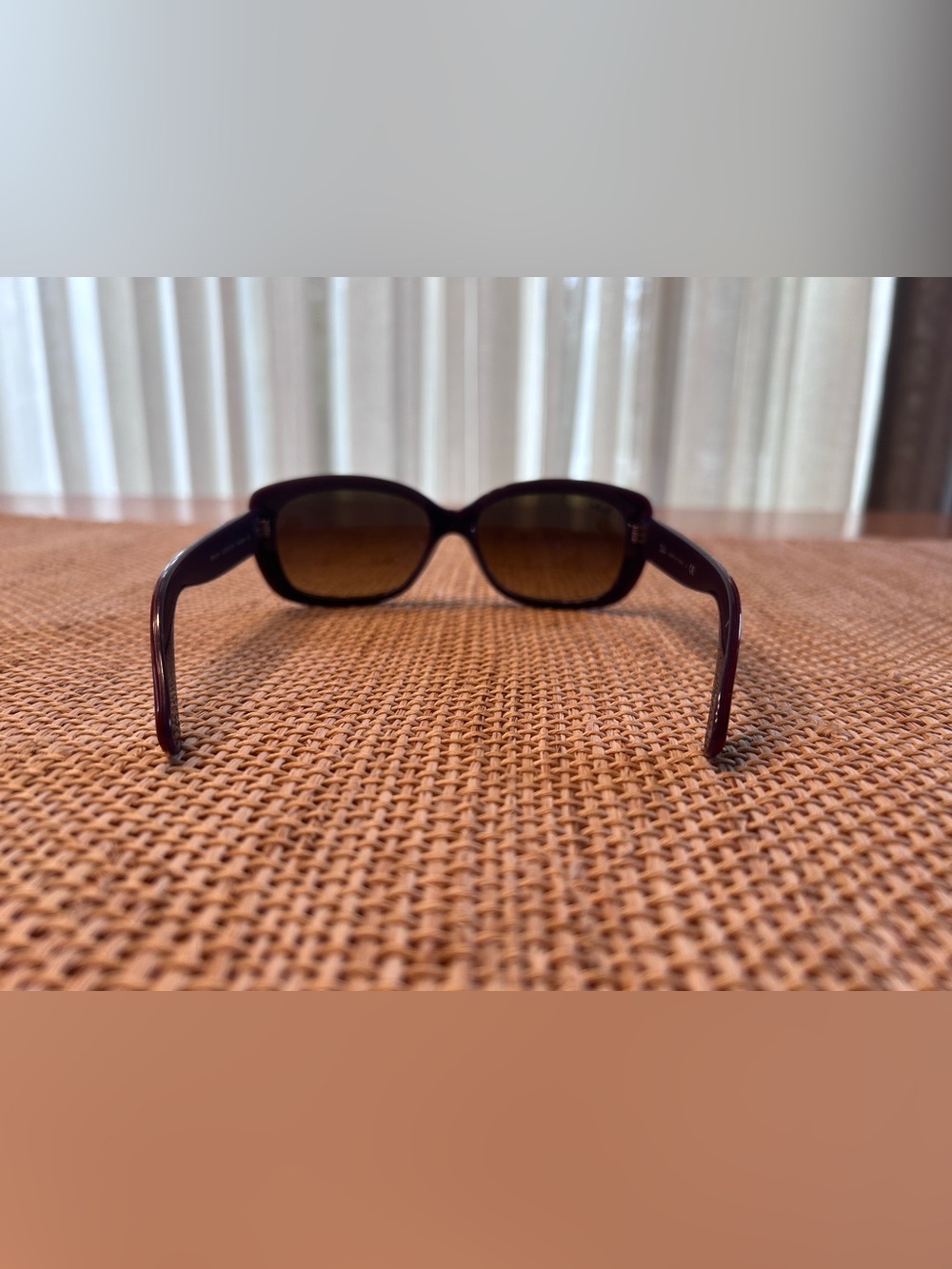 Ray-Ban JackieOhh Sunglasses w/GlossyRed/Violet 2ToneFrame w/Brown Gradient Lens - Picture 4 of 10